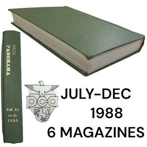 Porsche Panoramic Hardcover Bounded Magazines Vintage 1988 July-DEC PCA